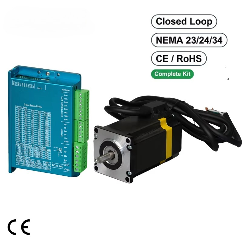 Kit de pilote de moteur pas à  - Nema 23 Closed Loop Stepper Motor Driver Kit avis et prix